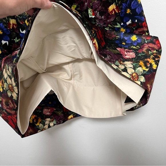 ALICE + OLIVIA Kiro Floral Deep V Lantern Dress Size 2 - Picture 10 of 14